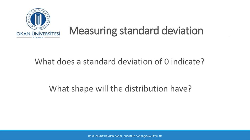 Measuring standard deviation