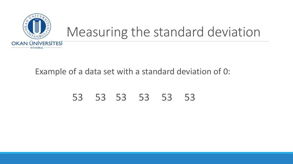 Measuring the standard deviation