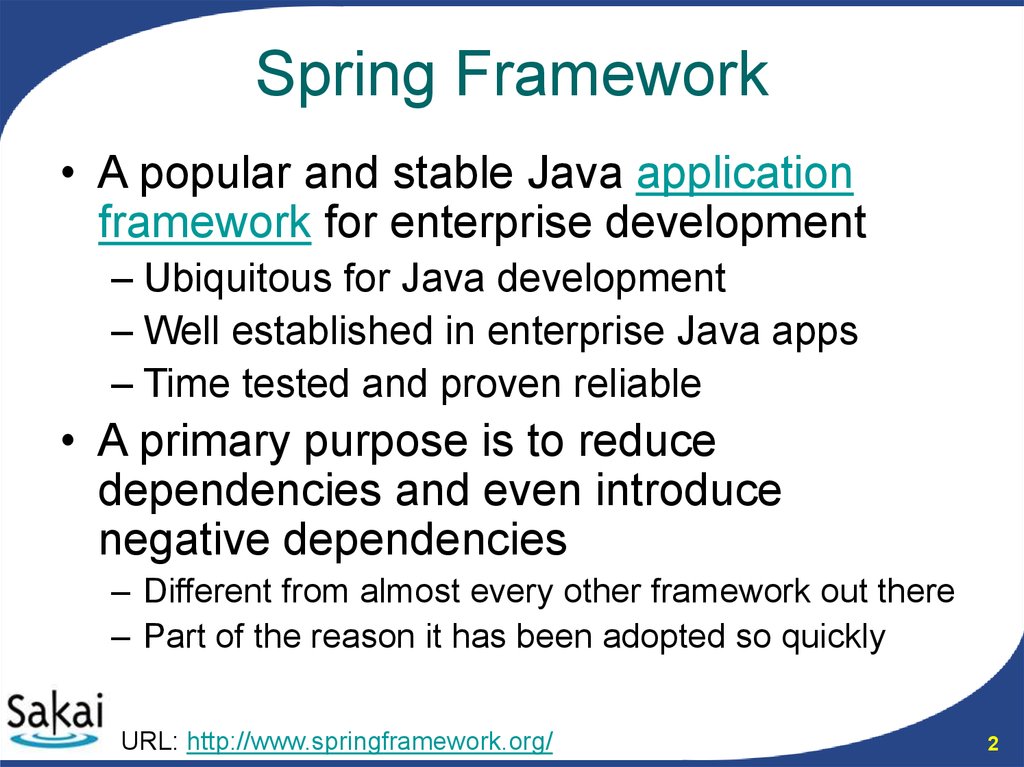 1. Introduction to Spring Framework