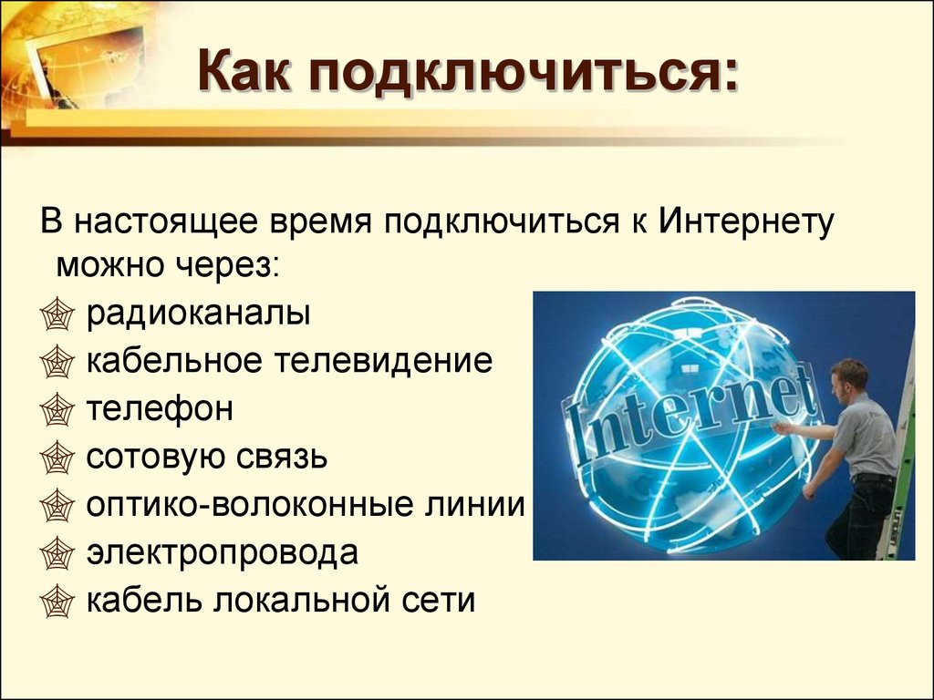 История сети интернета презентация