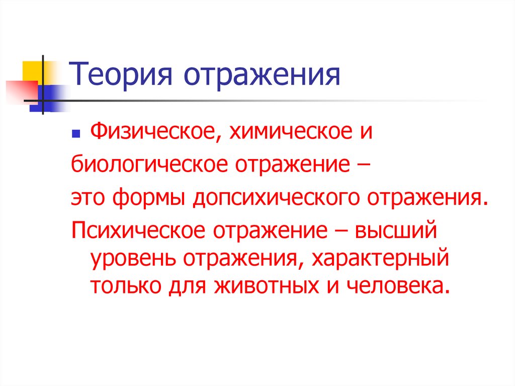 Физические отражает