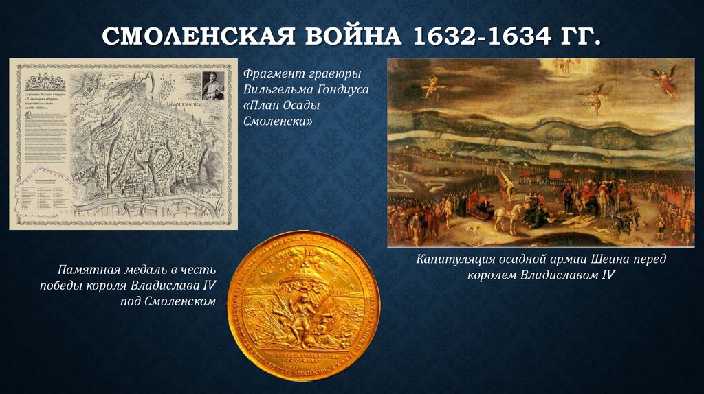 Русско польская война 1632 1634 карта