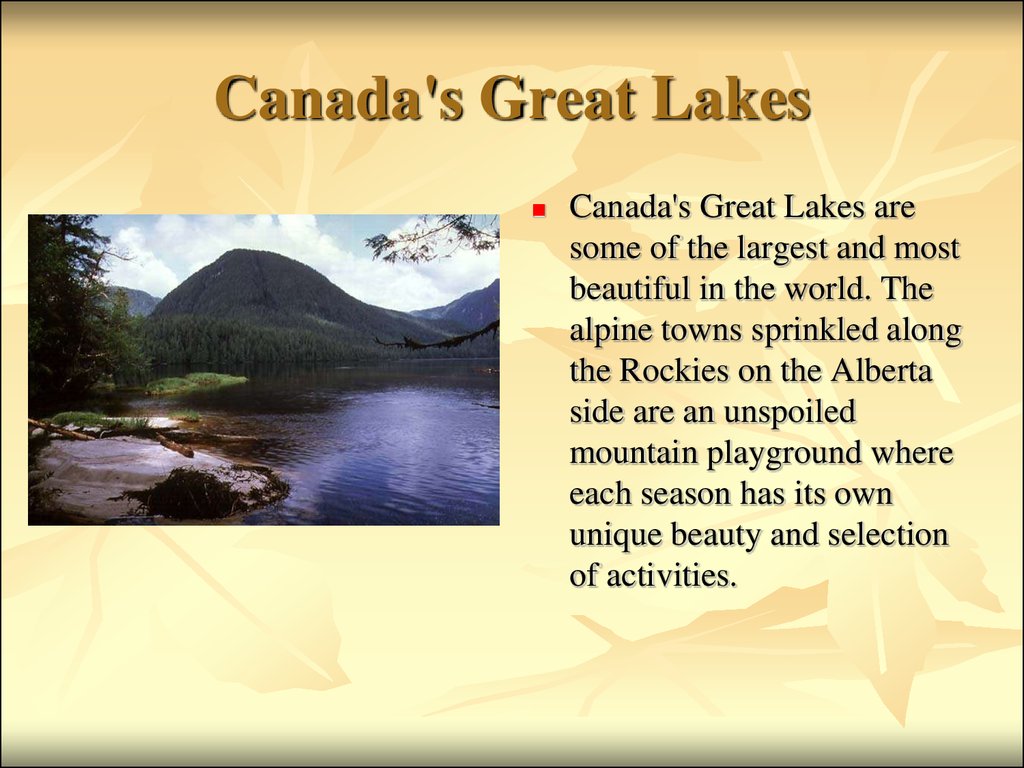 Canada's Great Lakes