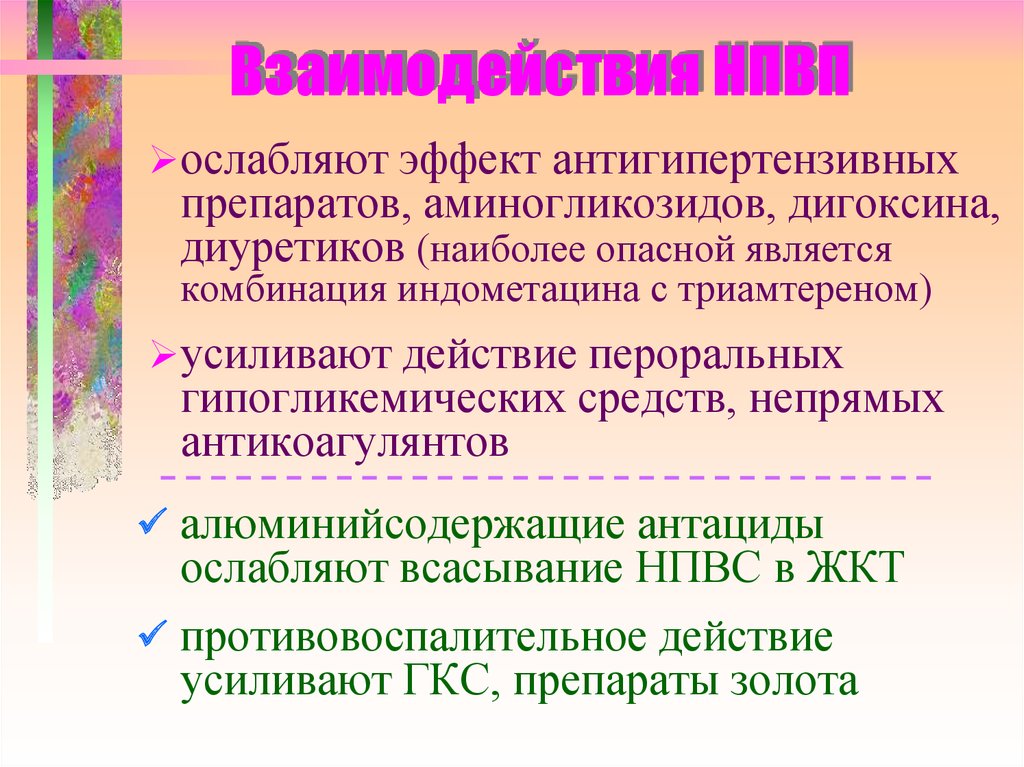 Нпвс клиническая фармакология презентация