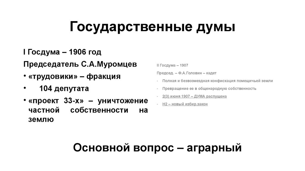 Повторение 9 класс русский. Основные законы 1906 года кратко 9 класс история. Лаптев Госдума 1906.