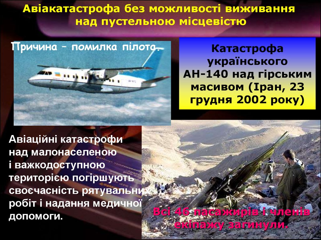Катастрофа українського АН-140 над гірським масивом (Іран, 23 грудня 2002 року)