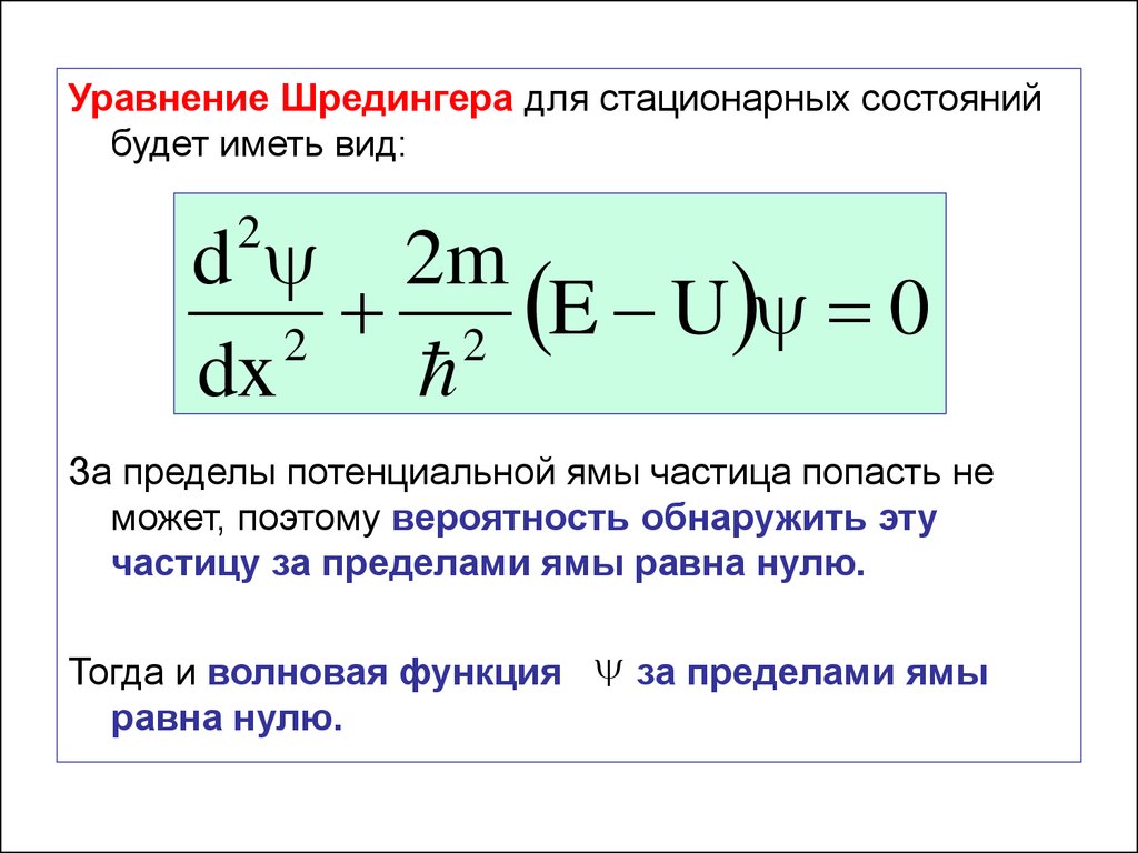 Уравнение шредингера картинка