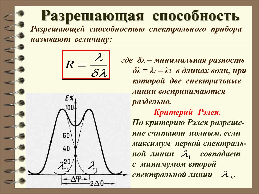 В каких единицах измеряется разрешающая способность изображения