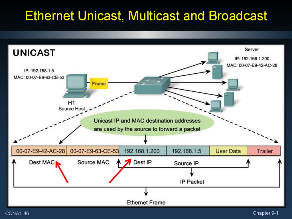 Ethernet Unicast, Multicast and Broadcast