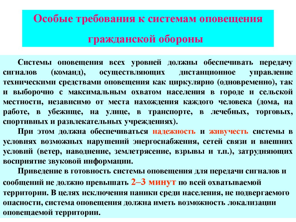 Ли требование. Требования к каналам связи. Требования гражданской обороны. Требования к системе оповещения. Основные задачи системы оповещения го.