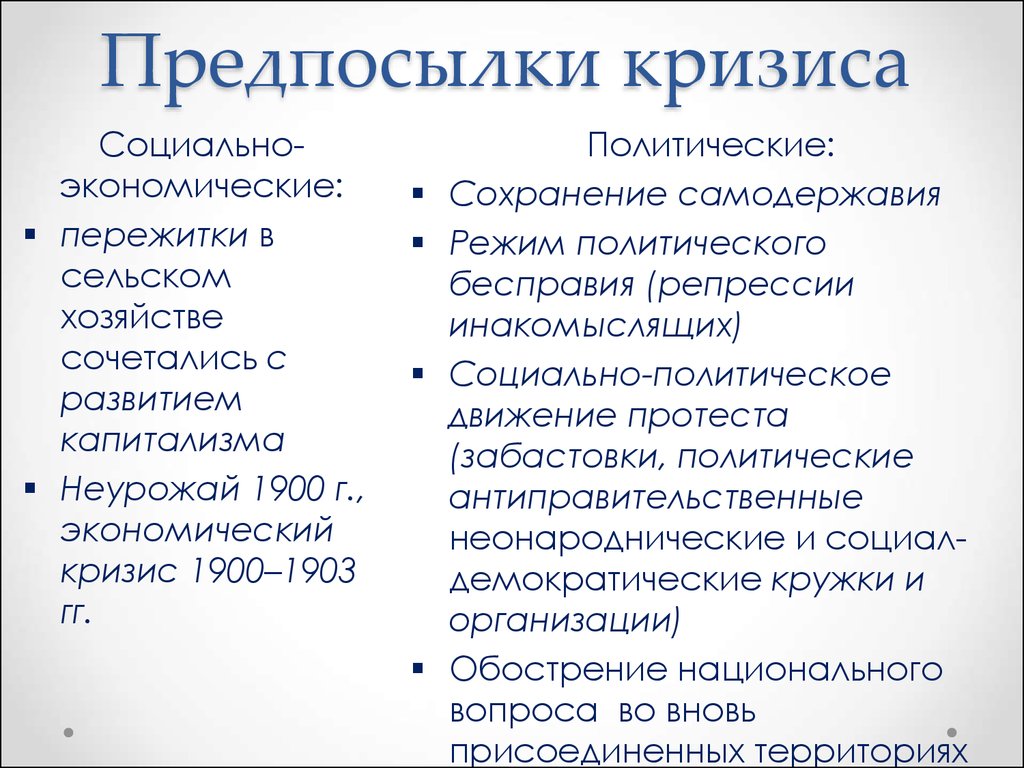 Причины социальных экономических политических. Предпосылки кризиса. Причины экономического кризиса 19 века. Экономический кризис в начале 20 века. Причины кризиса социально.