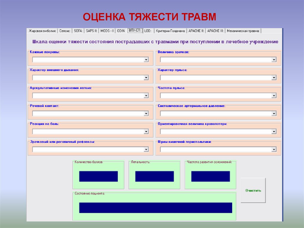 При оценке тяжести повреждений не обязательно ориентироваться