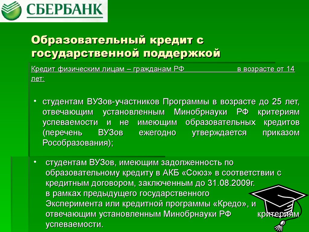 Сбербанк кредит на образование с господдержкой 2024. Образовательный кредит картинки. Образовательный кредит Сбербанк с государственной поддержкой. Образовательный кредит презентация. Виды образовательных кредитов.