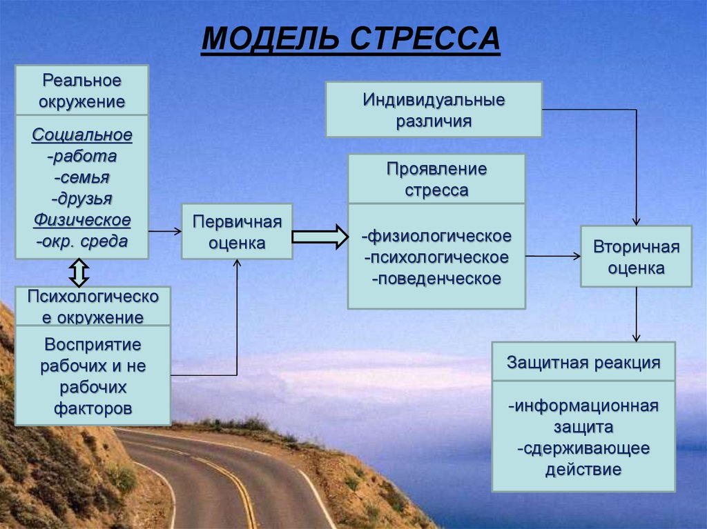 Индивидуальные схемы установок в стрессовой ситуации