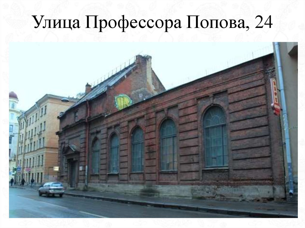 Улица Профессора Попова, 24