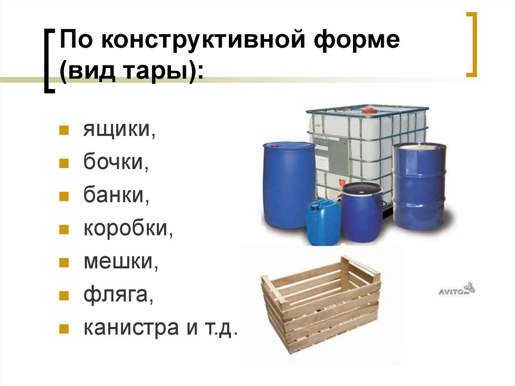 Презентация на тему тара и упаковка