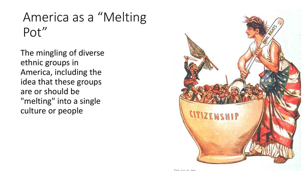 Racial Discrimination The Melting Pot