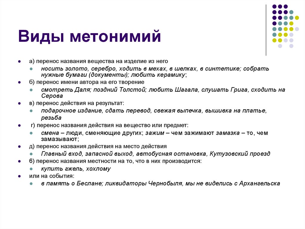 Названо перенос. Виды метонимии. Виды метонимического переноса. Виды метонимии с примерами. Метонимия и ее разновидности примеры.