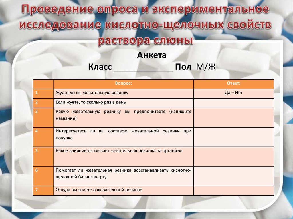 Время проведения опроса