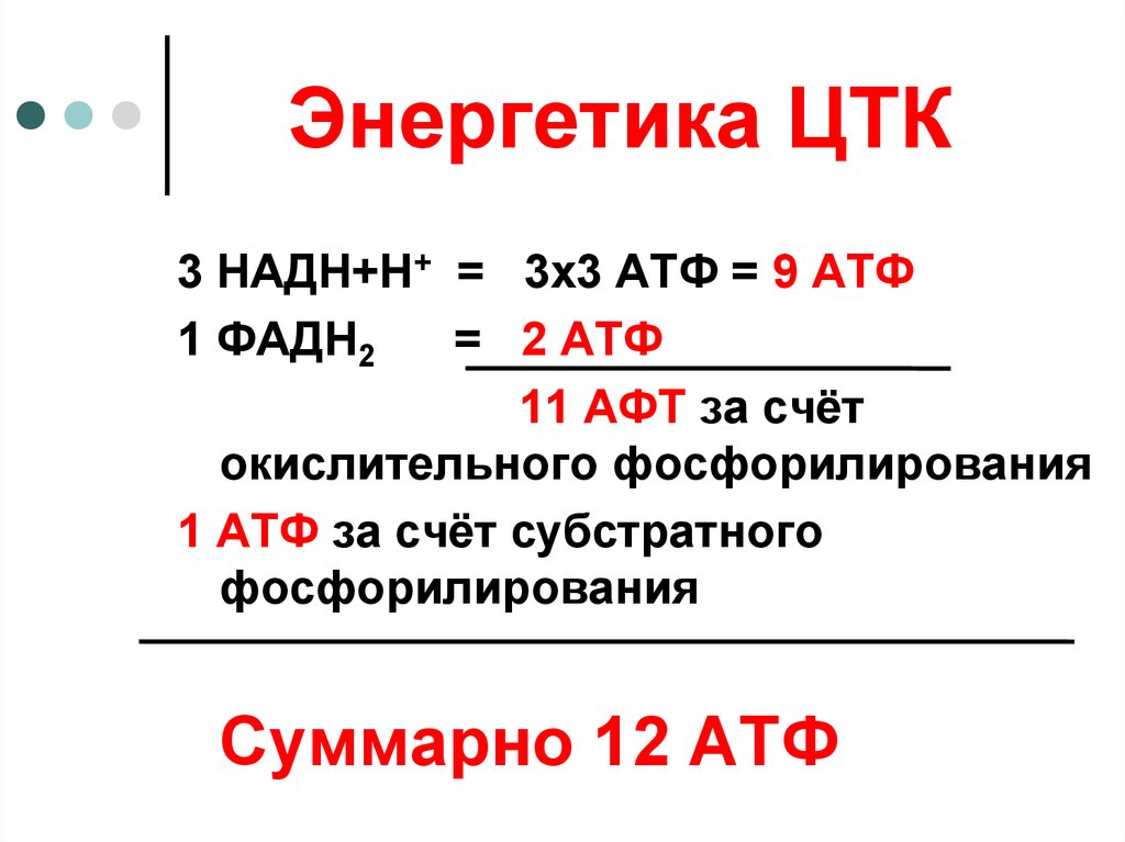 Количество атф. Энергетический эффект цикла трикарбоновых кислот. Энергетический эффект реакций ЦТК.. Энергетический баланс реакции цикла трикарбоновых кислот. Энергетика ЦТК.