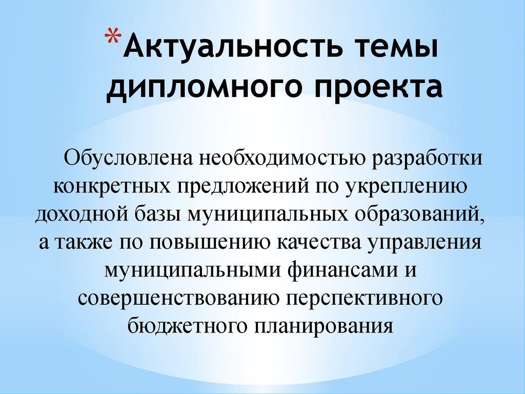 Актуальность тем