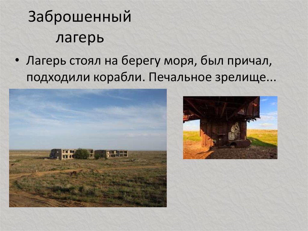 Заброшенный лагерь