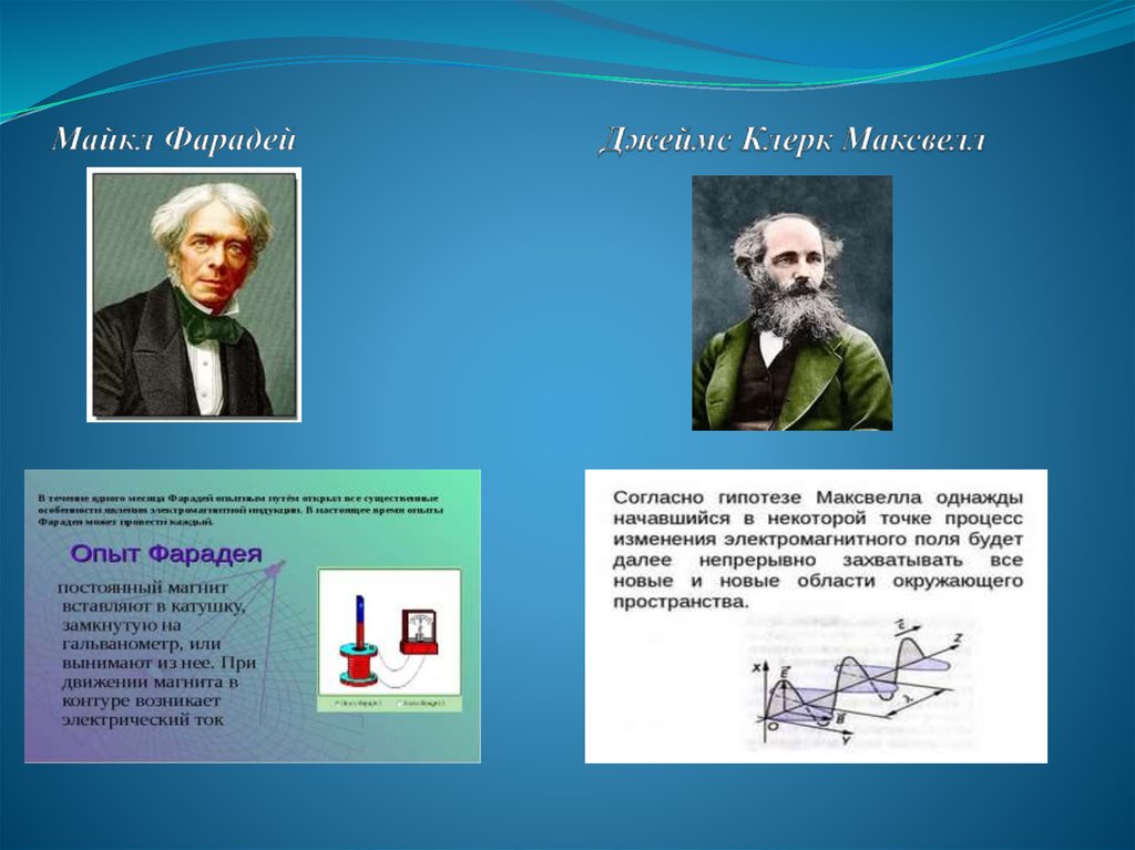 Какая картина мира создана трудами м фарадея и д максвелла