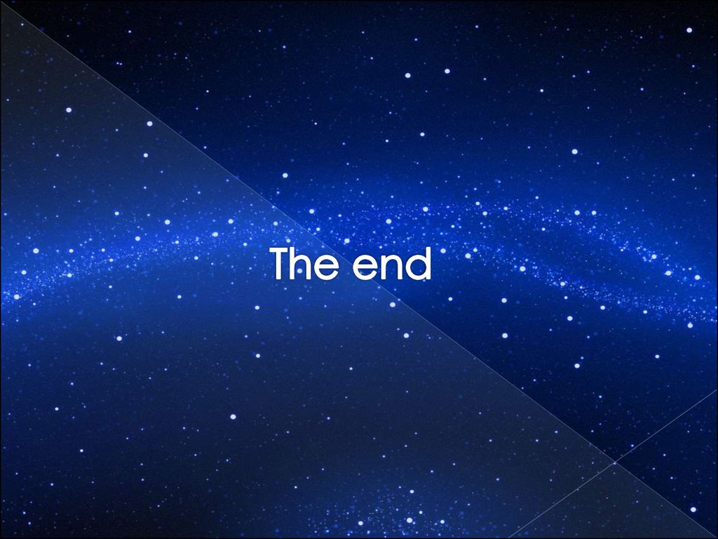 The end