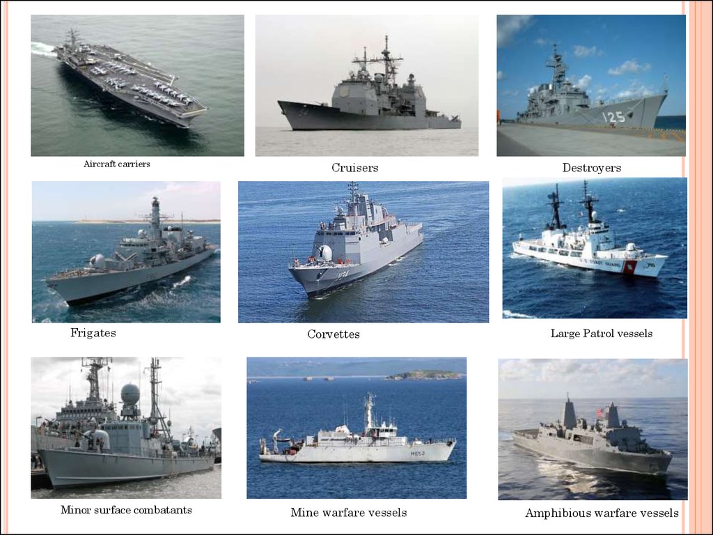 black navy war 2 ship types