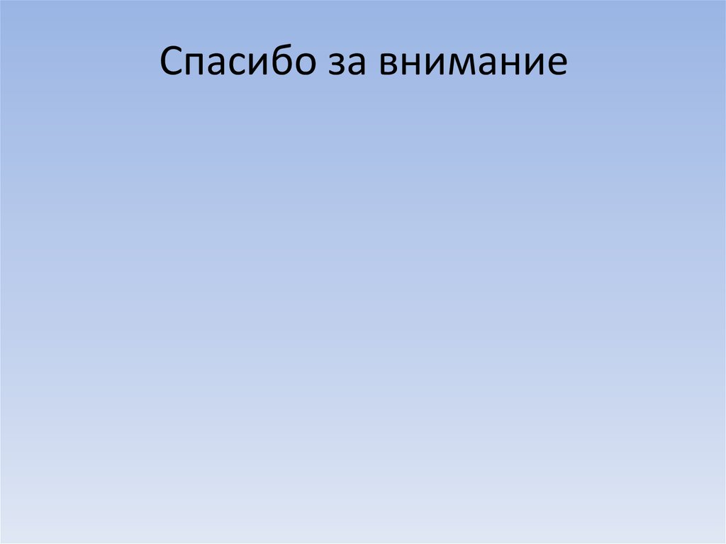 Спасибо за внимание