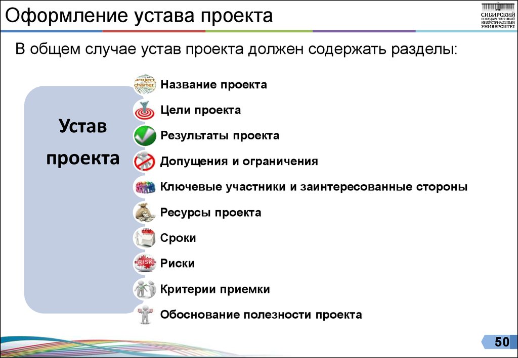 В общем случае. Пример оформления устава проекта. В общем случае устав проекта должен содержать разделы. Устав проекта ресурсы. Правила оформления устава.