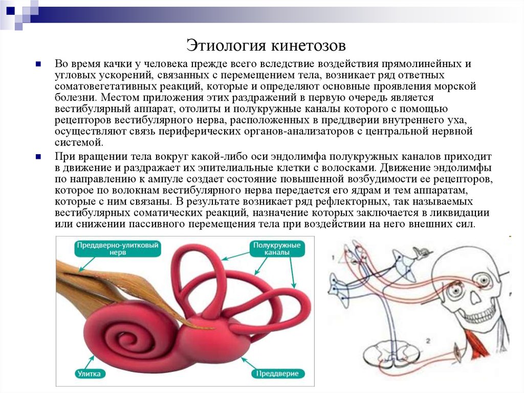 Морская болезнь возникает