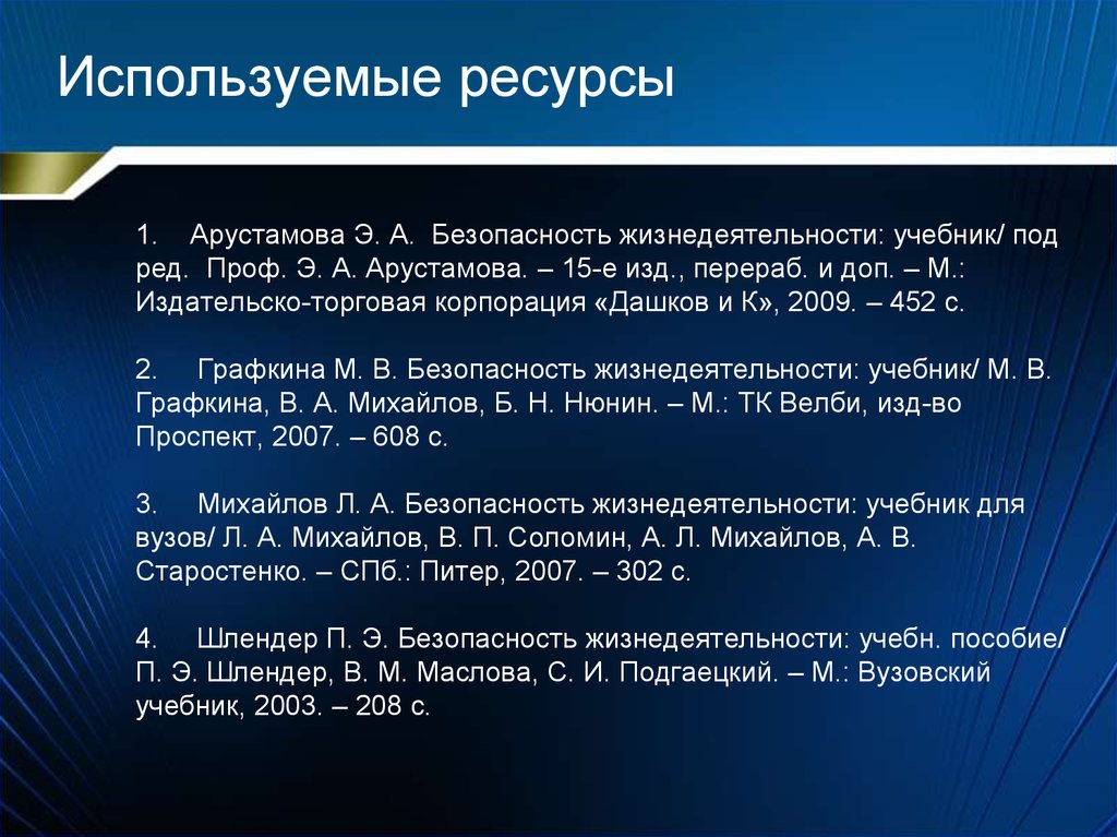 И доп под ред в. Арустамов э. а. «безопасность жизнедеятельности». Арустамов безопасность жизнедеятельности учебник. Арустамова э. а. безопасность жизнедеятельности: учеб. - М., 2003.. Безопасность жизнедеятельности под редакцией э.а. Арустамова\.