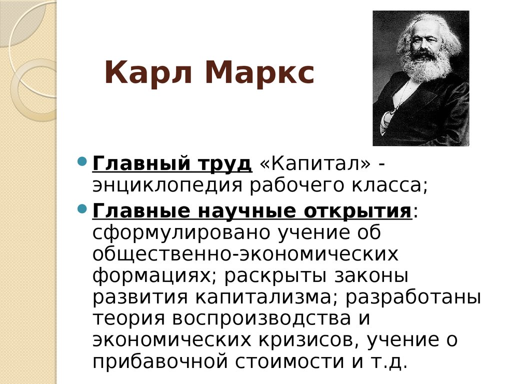 К маркс презентация