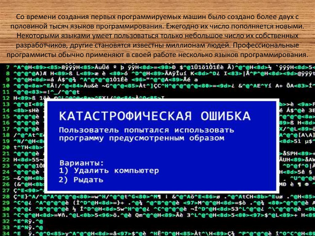 Программирование презентация по информатике