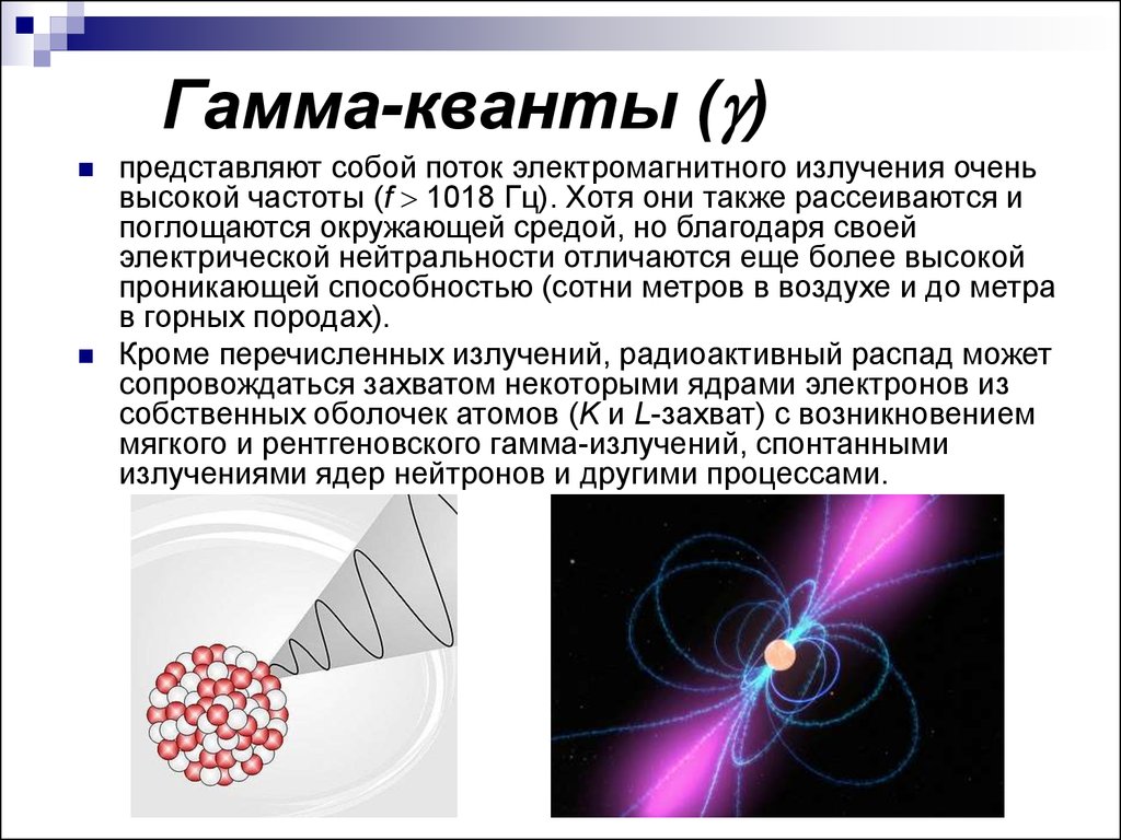 Схема гамма излучения