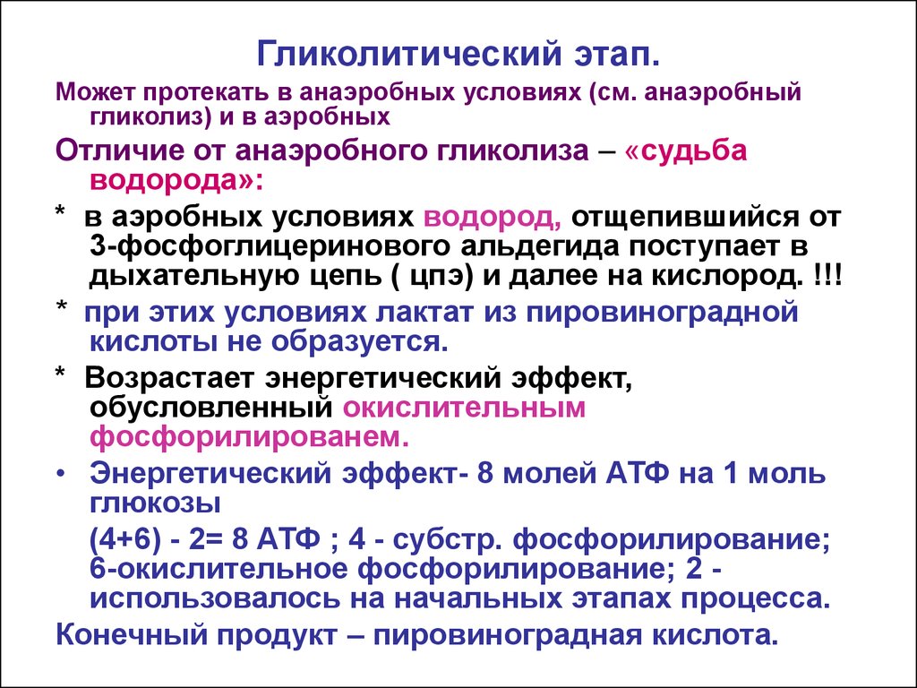 Анаэробный гликолиз. Анаэробный гликолиз протекает в. Аэробный гликолиз протекает в. Гликолиз в анаэробных условиях. Этапы аэробного гликолиза.