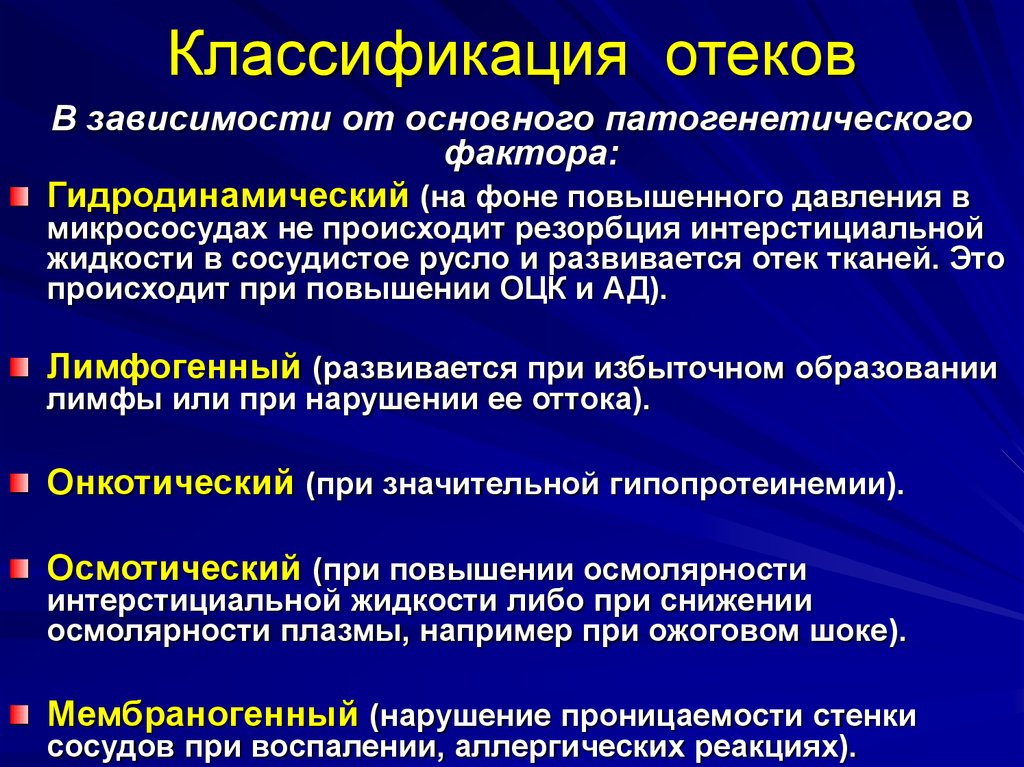 Виды отеков. Классификация отеков. Патогенетическая классификация отеков. Классификация отеков патофизиология. Патогенез отеков патофизиология.