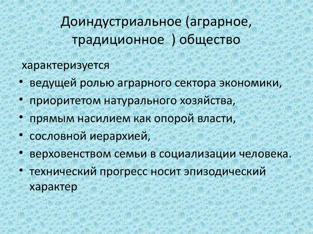 Традиционное аграрное общество