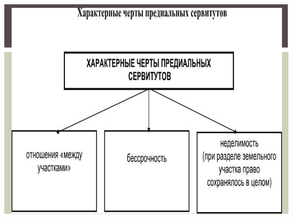 Сервитуты относятся