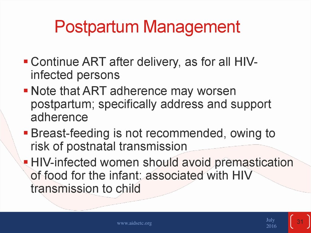 Postpartum Management