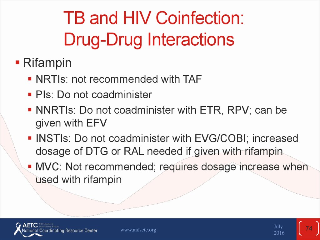 TB and HIV Coinfection: Drug-Drug Interactions