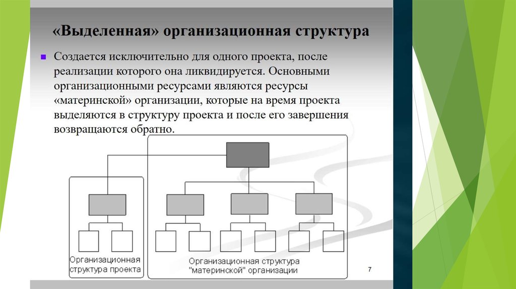 Основные организационные структуры проекта