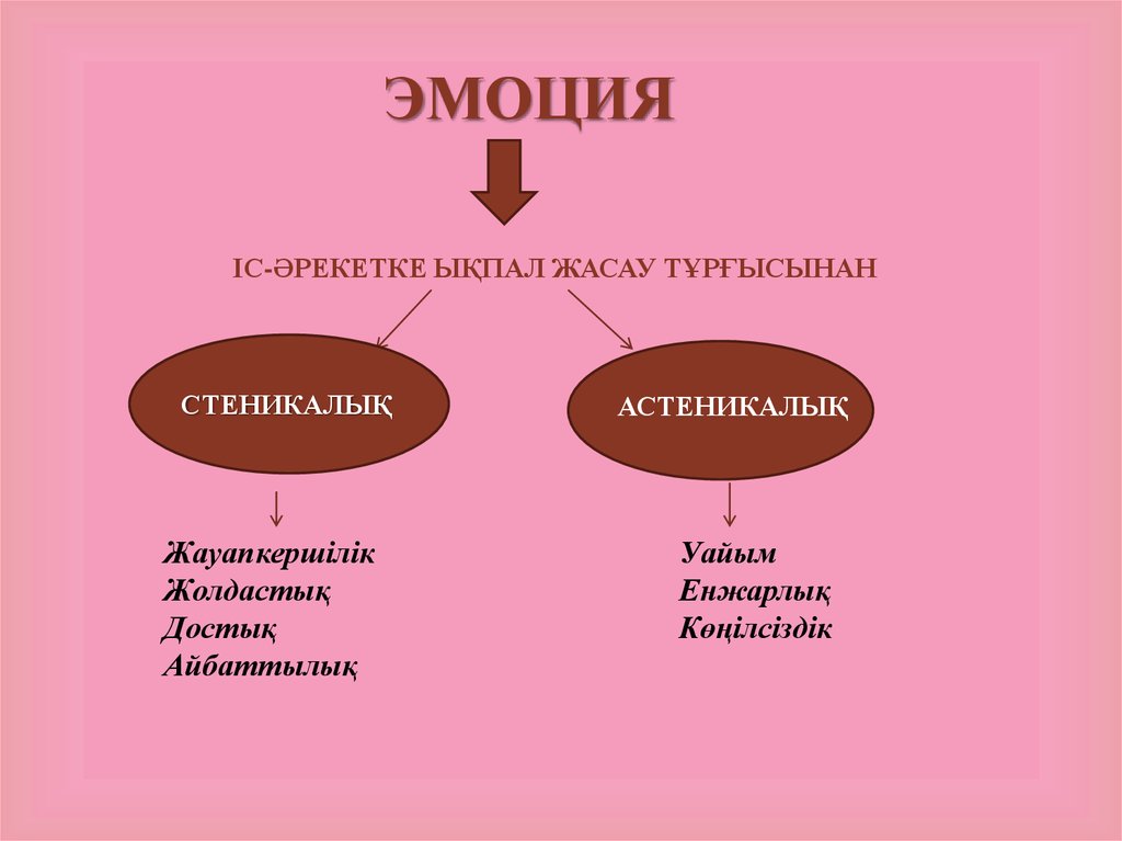 Эмоция презентация казакша