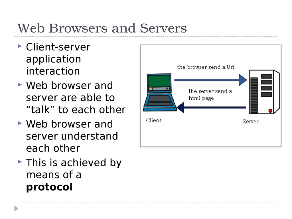 Web Browsers and Servers