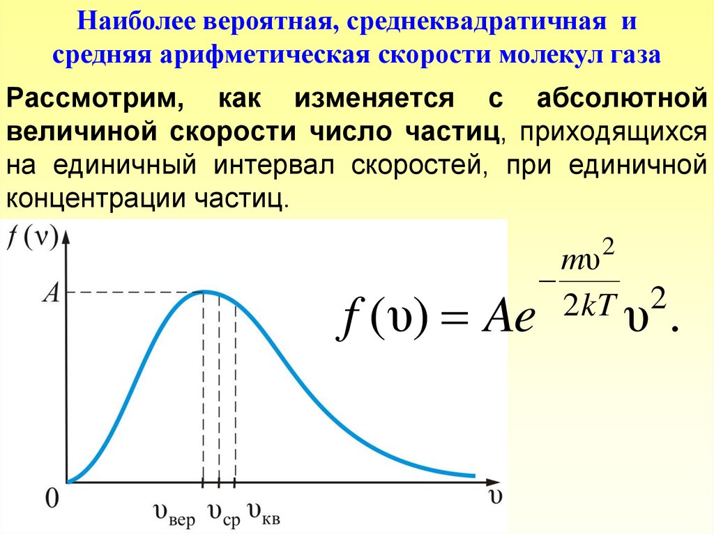 Наиболее вероятно. Средняя среднеквадратичная и наиболее вероятная скорости молекул. Наиболее вероятная скорость средняя арифметическая скорость. Наиболее вероятная скорость движения молекул формула. Вероятная, средняя и среднеквадратичная скорости.