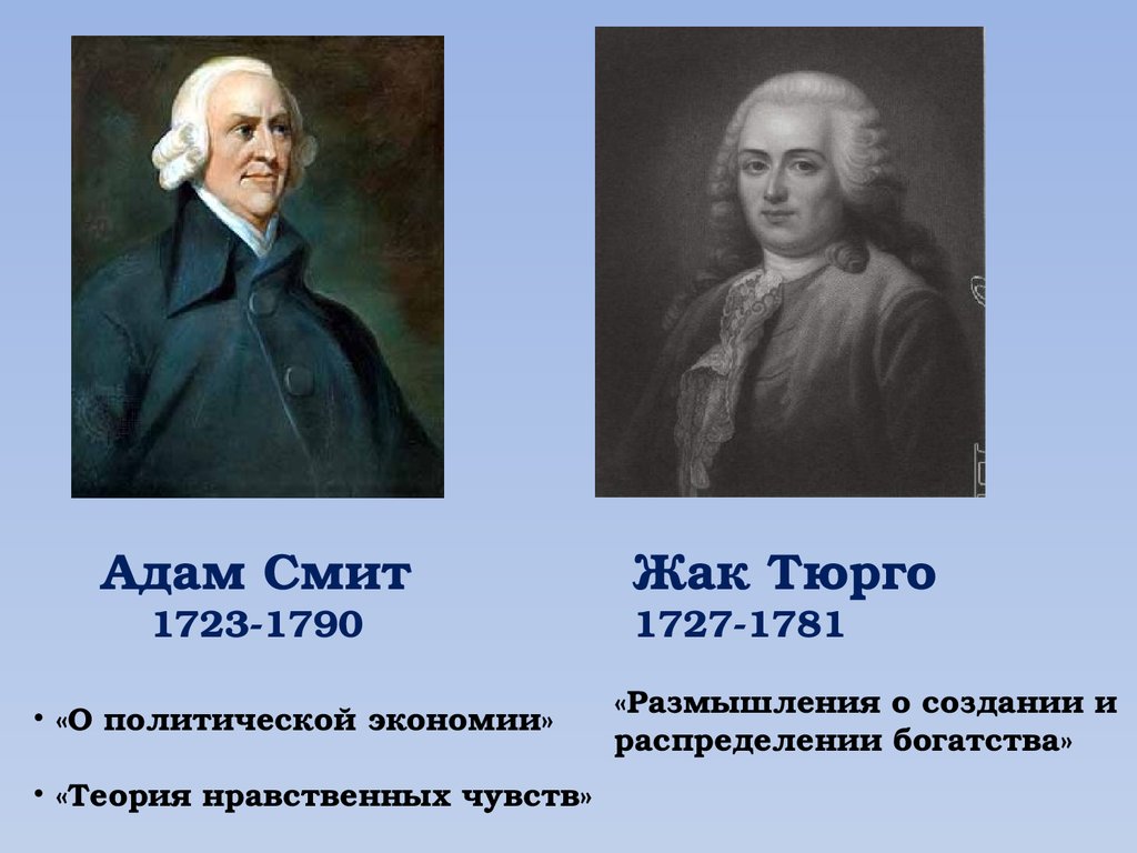 Великие просветители европы. Великие просветители Европы адам Смит. История 7 класс Великие просветители Европы адам Смит. Анн Тюрго и адам Смит. Жак Тюрго идеи.