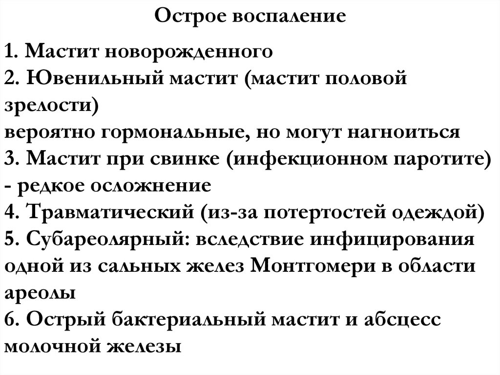 Острое воспаление