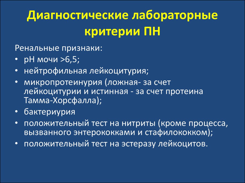 План лабораторной диагностики