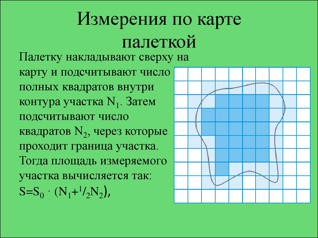 Способы измерения площадей на планах и картах геодезия